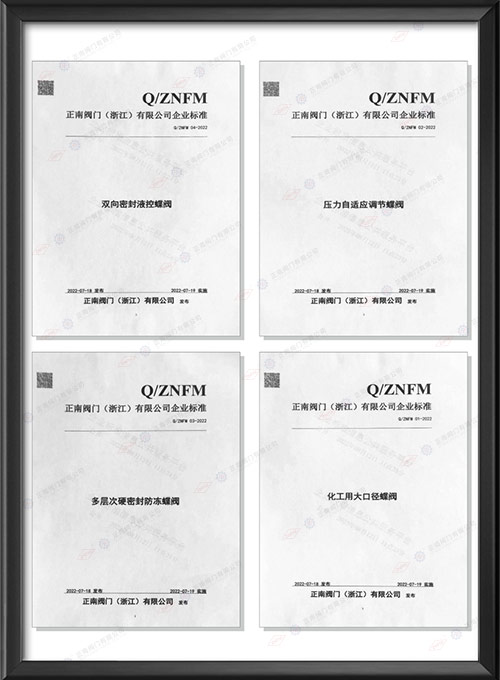 企业标准证书
